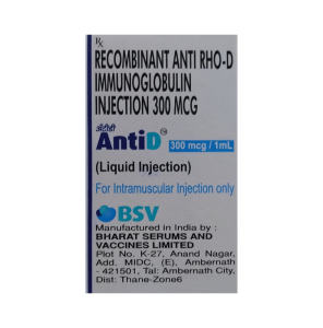 Anti Rh D Immunoglobulin (300mcg/ml)