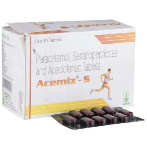 Aceclofenac (100mg) + Paracetamol (325mg) + Serratiopeptidase (15mg)