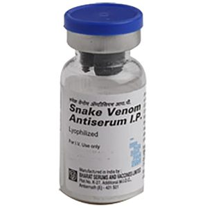 Standard Cobra Venom (Naja naja) (0.6mg) + Standard common krait Venom (Bangarus caeruleus) (0.45mg) + Standard Russels Viper Venom (Vipera russelli) (0.6mg) + Snake Venom Antiserum (Polyvalent) (0.45mg)
