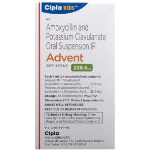 Amoxycillin (200mg/5ml) + Clavulanic Acid (28.5mg/5ml)