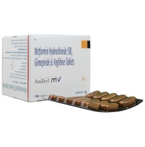 Glimepiride (2mg) + Metformin (500mg) + Voglibose (0.2mg)