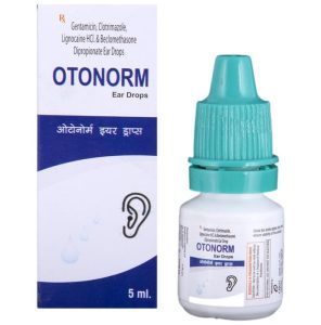 Lidocaine (2% w/v) + Beclometasone (0.025% w/v) + Clotrimazole (1% w/v) + Gentamicin (0.3% w/v)