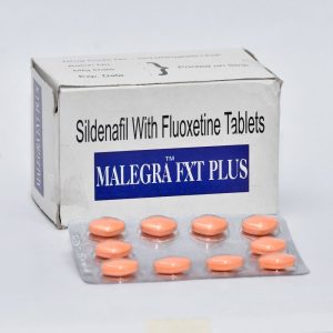 Sildenafil citrate 100 mg + fluoxetine 60 mg  