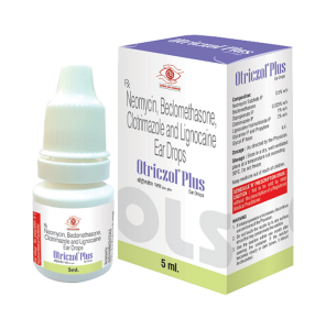Neomycin (0.5% w/v) + Beclometasone (0.025% w/v) + Clotrimazole (1% w/v) + Lidocaine (2% w/v)