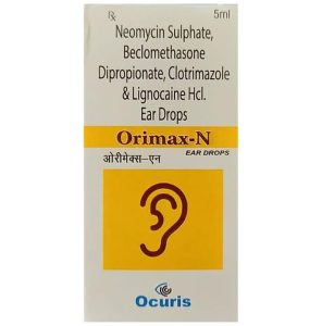 Neomycin (0.5% w/v) + Beclometasone (0.025% w/v) + Clotrimazole (1% w/v) + Lidocaine (2% w/v)