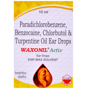 Benzocaine (2.7% w/v) + Chlorbutol (5% w/v) + Paradichlorobenzene (2% w/v) + Turpentine Oil (15% w/v)