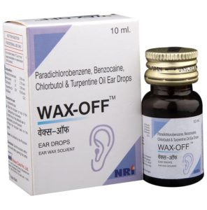 Benzocaine (2.7% w/v) + Chlorbutol (5% w/v) + Paradichlorobenzene (2% w/v) + Turpentine Oil (15% w/v)