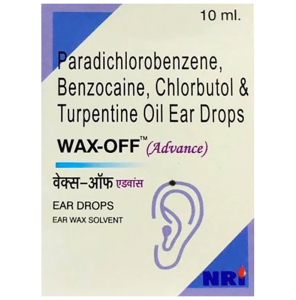 Benzocaine (2.7% w/v) + Chlorbutol (5.0% w/v) + Paradichlorobenzene (2.0% w/v) + Turpentine Oil (15.0% w/v)