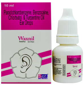 Benzocaine (2.7% w/v) + Chlorbutol (5% w/v) + Paradichlorobenzene (2% w/v) + Turpentine Oil (15% w/v)