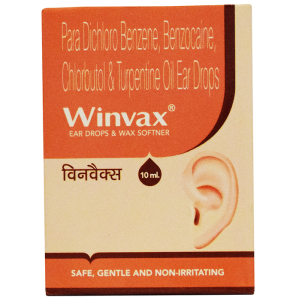 Benzocaine (2.7% w/v) + Chlorbutol (5% w/v) + Paradichlorobenzene (2% w/v) + Turpentine Oil (15% w/v)