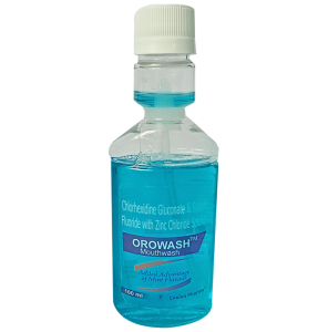 Chlorhexidine Gluconate (0.2% w/v) + Sodium Fluoride (0.05% w/v) + Zinc Chloride (0.09% w/v)