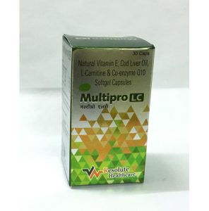 Vitamin E (150mg) + Cod liver oil (300mg) + Levo-carnitine (500mg) + Coenzyme Q10 (50mg)