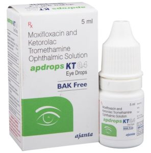 Ketorolac (0.4% w/v) + Moxifloxacin (0.5% w/v)