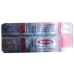 Methylcobalamin (1500mcg) + Vitamin B6 (Pyridoxine) (3mg) + Folic Acid (1.5mg)