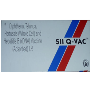 Tetanus Toxoid (15LF) + Diphtheria Toxoid (25LF) + Pertussis Toxoid (4IU) + Hepatitis B Vaccine (rDNA) (10mcg)