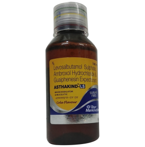 Ambroxol (30mg/5ml) + Levosalbutamol (1mg/5ml) + Guaifenesin (50mg/5ml)