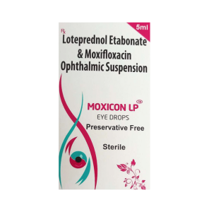 Loteprednol etabonate (5mg) + Moxifloxacin (5mg)