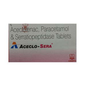 Aceclofenac (100mg) + Paracetamol (325mg) + Serratiopeptidase (15mg)