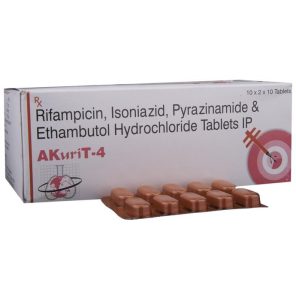 Isoniazid (75mg) + Rifampicin (150mg) + Ethambutol (275mg) + Pyrazinamide (400mg)
