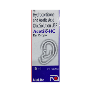 Hydrocortisone (1% w/v) + Acetic acid (2% w/v)