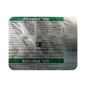 Methylcobalamin (1500mcg) + Alpha Lipoic Acid (100mg) + Folic Acid (1.5mg) + Pyridoxine Hydrochloride (3mg) + Benfotiamine (100mg)