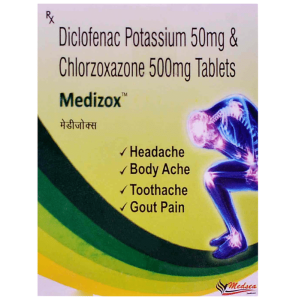 Diclofenac (50mg) + Chlorzoxazone (500mg)